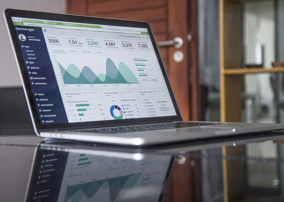A reporting dashboard showing weekly figures